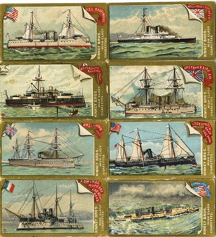 1889 N226 Kinney "Naval Vessels of the World" Complete Set (25)
